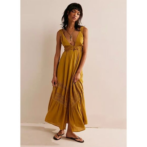 Free People Dresses & Skirts - NWT Free People Hadlee Maxi Dress Size Large $128 SOLD OUT
